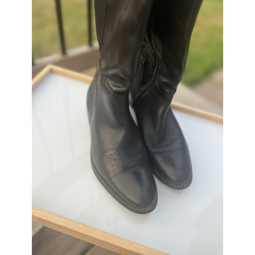 Elle Portuguese Woman's  Leather Zip Boots EU Sz 39 - Picture 3 of 14